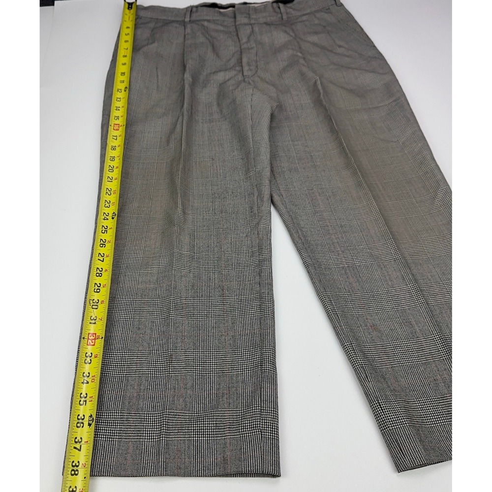 Sterling & Hunt Premier Edition Mens Grey Glen Plaid Worsted Wool Suit - Picture 6 of 16